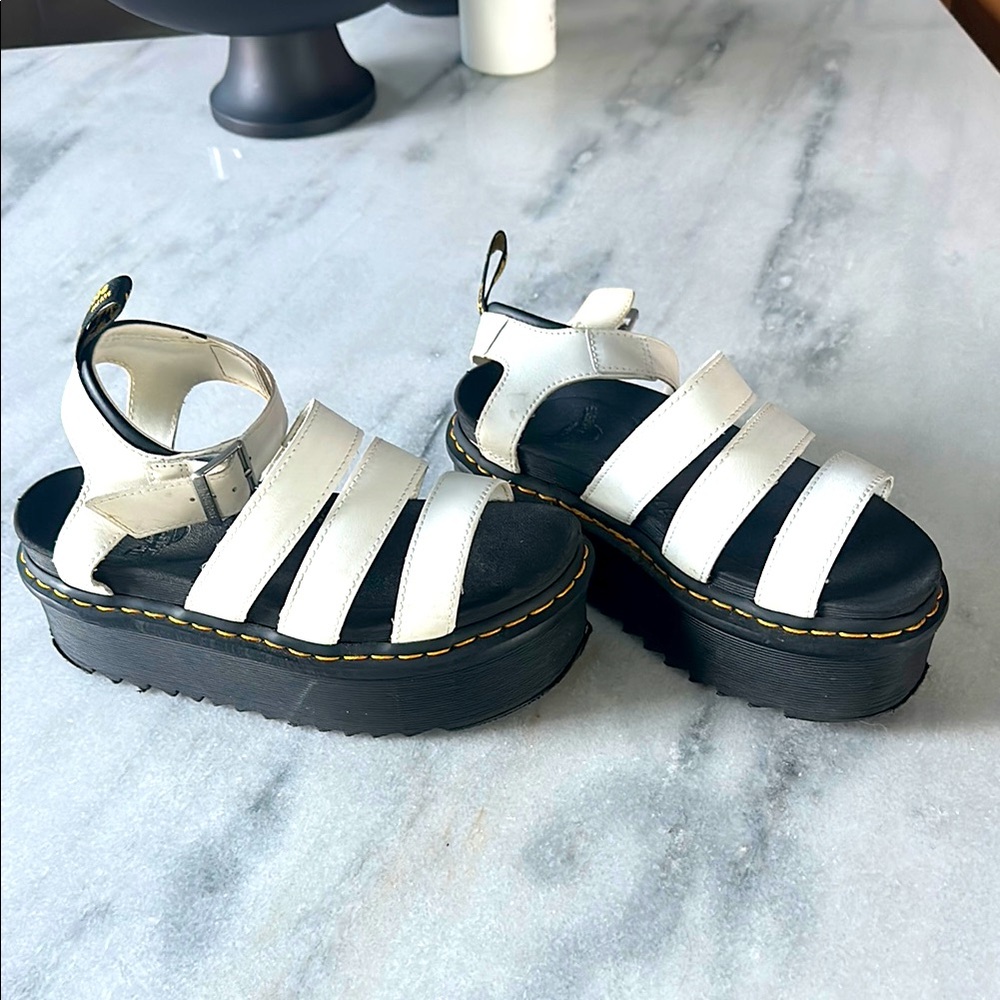 Dr. Martens Leather Blair Platform Sandals